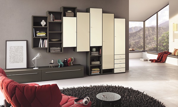no.13 ヒュルスタ デザインされた壁麺収納 MEGA-DESIGN no.13 ヒュルスタ 壁付け収納リビング MEGA-DESIGN