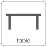 テーブル (selected by RHINO creation)